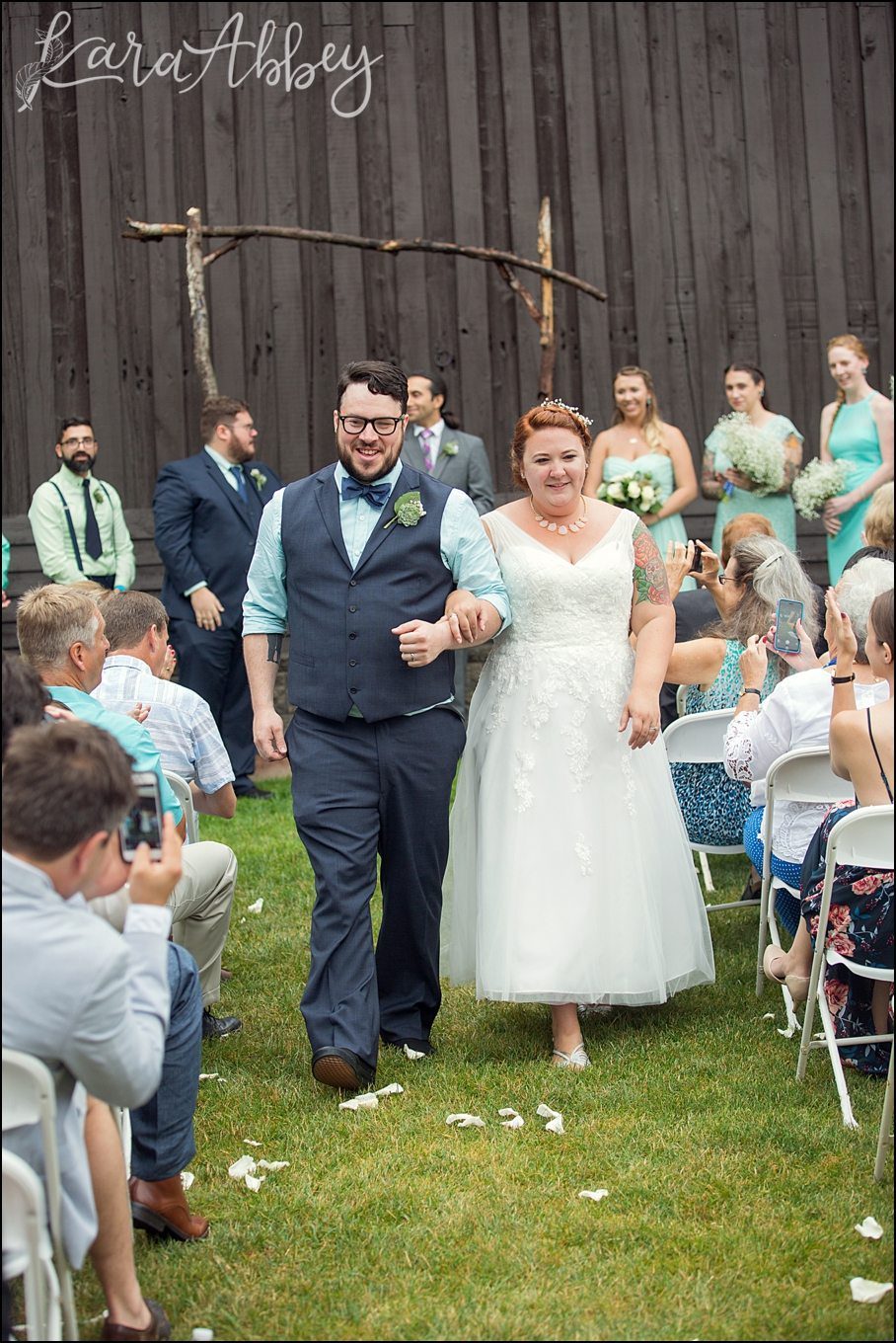 Rustic Pastel Rainy Summer Wedding at the Barn at Willseyville in Ithaca, NY by Kara Abbey Photography in Irwin, PA