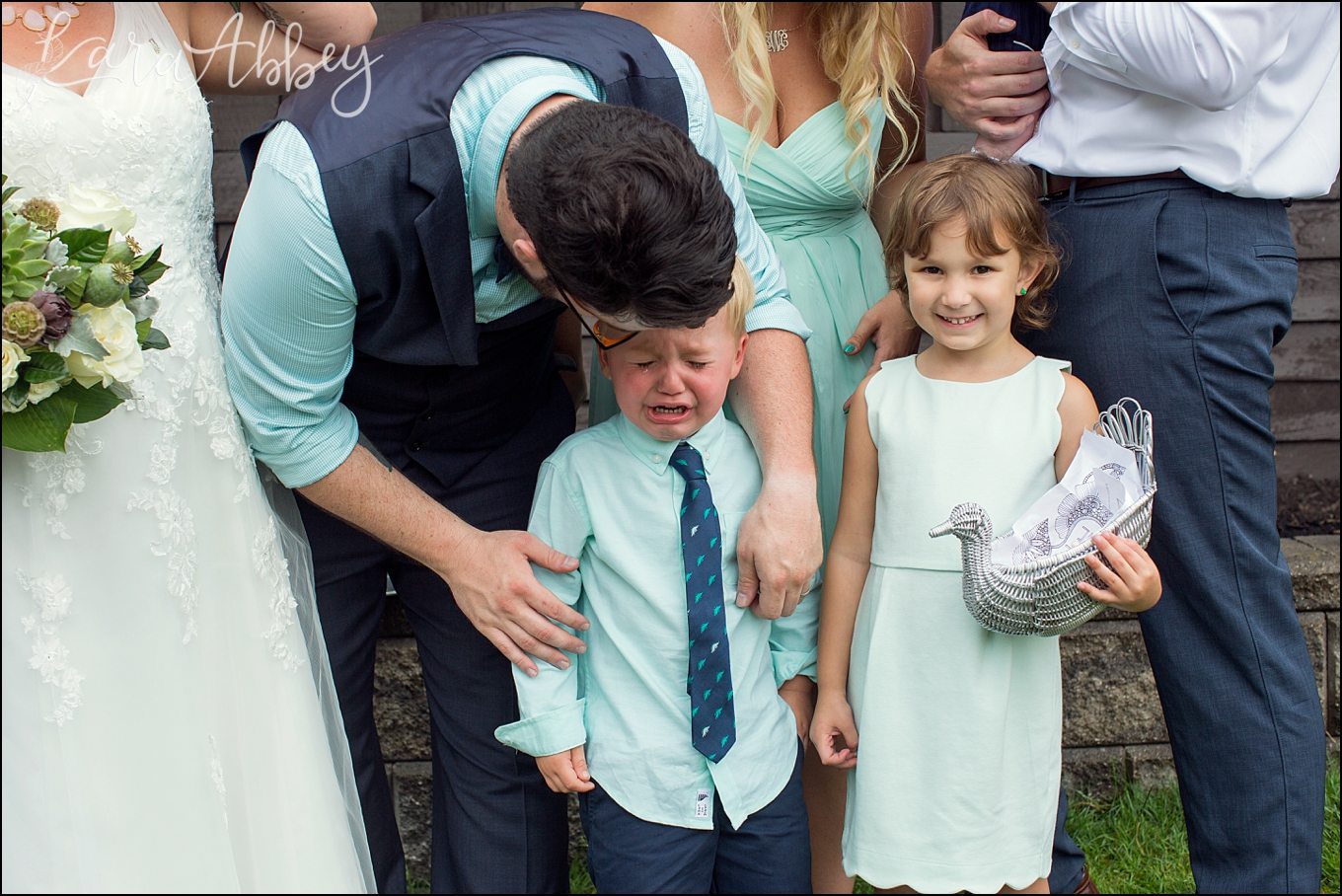 Rustic Pastel Rainy Summer Wedding at the Barn at Willseyville in Ithaca, NY by Kara Abbey Photography in Irwin, PA