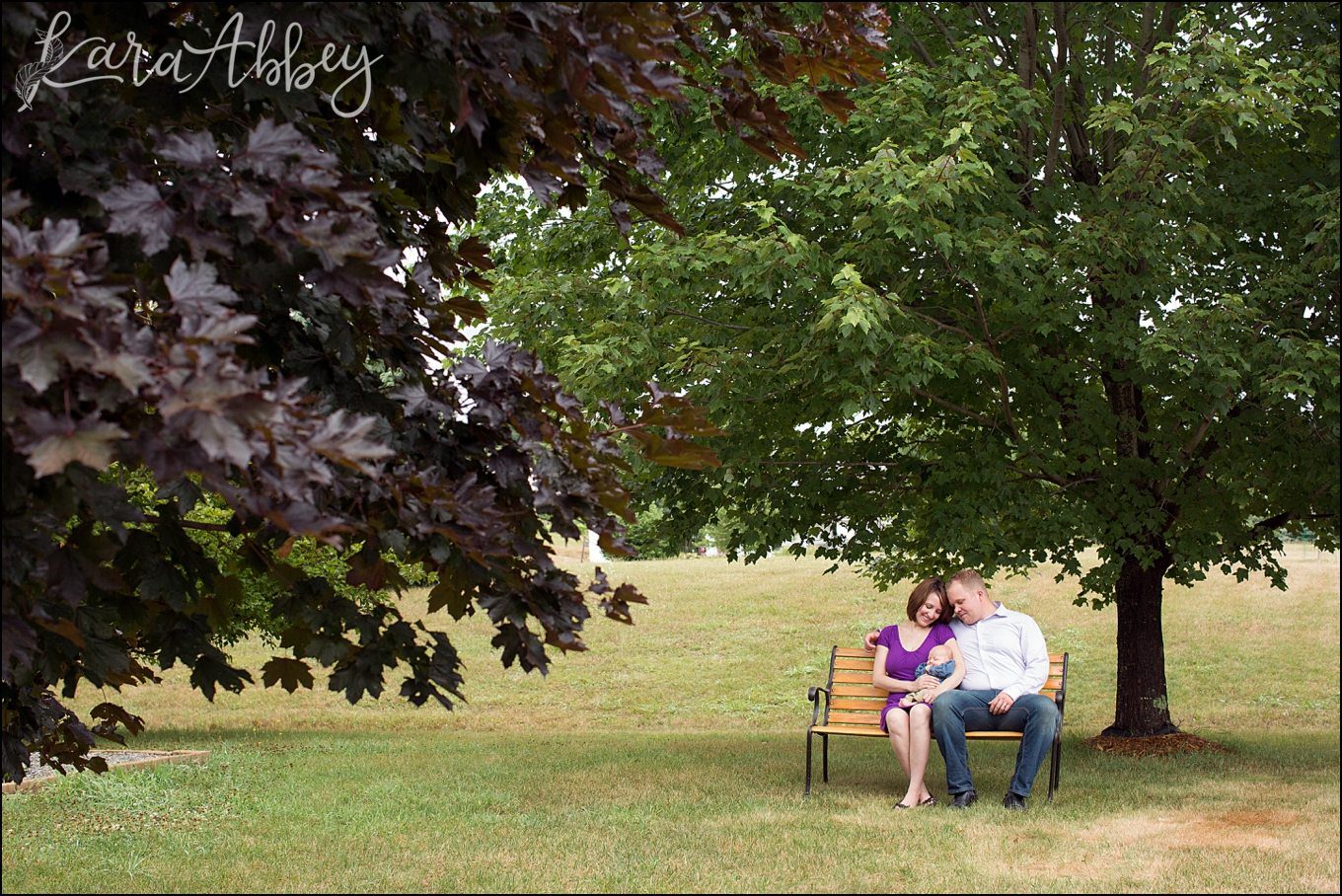 Outdoor Family & Newborn Photos at Home in Owego, NY by Kara Abbey Photography in Irwin, PA