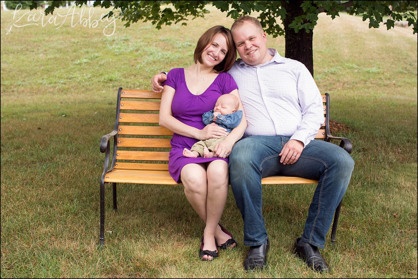 Outdoor Family & Newborn Photos at Home in Owego, NY by Kara Abbey Photography in Irwin, PA