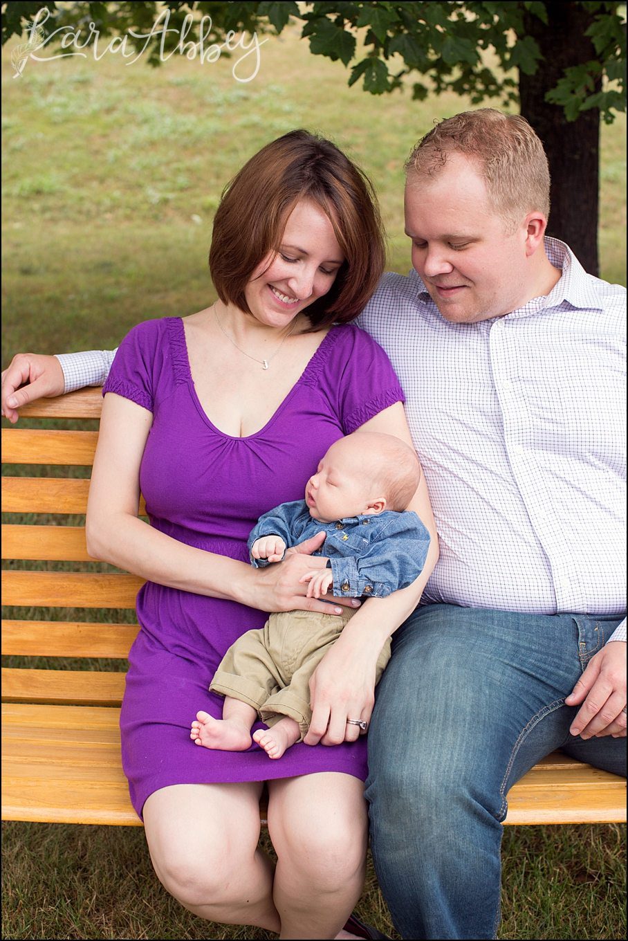 Outdoor Family & Newborn Photos at Home in Owego, NY by Kara Abbey Photography in Irwin, PA