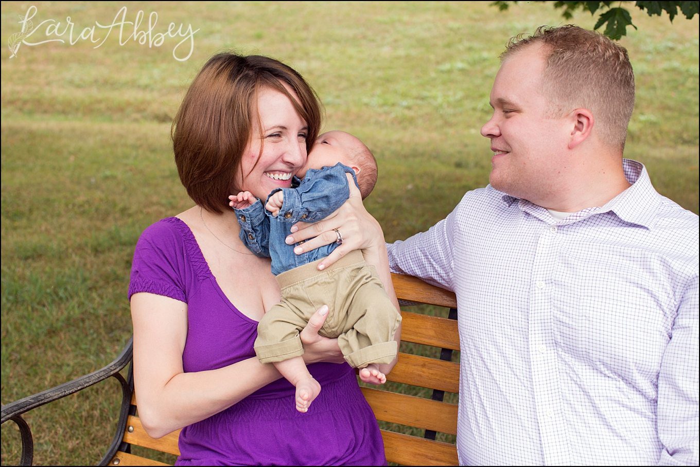 Outdoor Family & Newborn Photos at Home in Owego, NY by Kara Abbey Photography in Irwin, PA