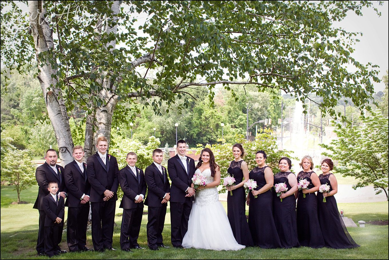 Kara Abbey Photography Featured on Borrowed & Blue Black & White Black-Tie Wedding in Pittsburgh, PA