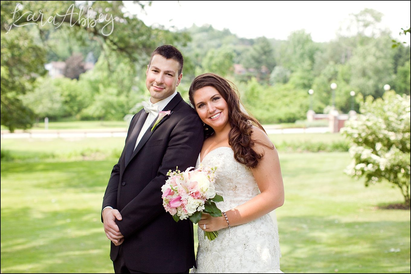Kara Abbey Photography Featured on Borrowed & Blue Black & White Black-Tie Wedding in Pittsburgh, PA
