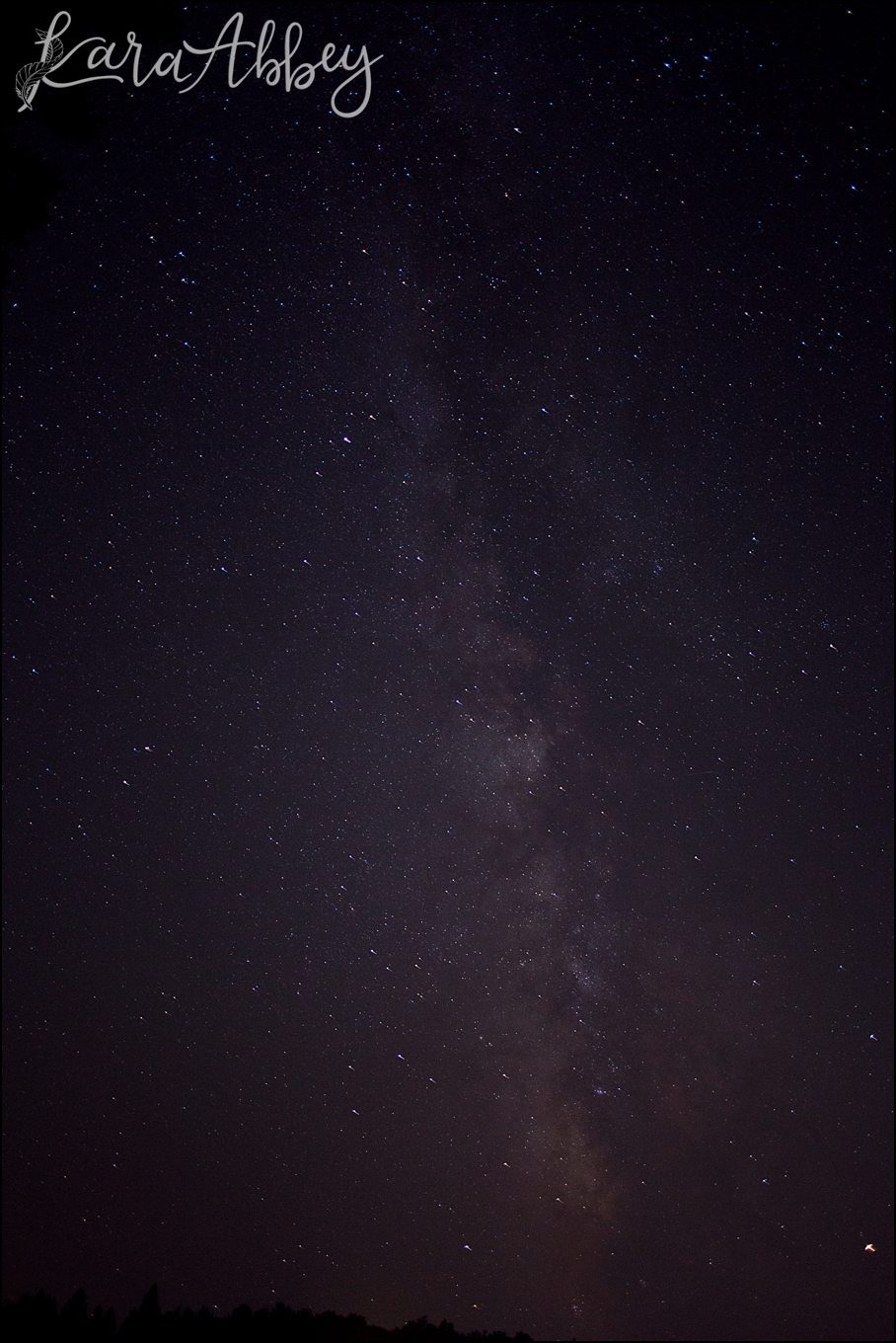 Night Photography Milky Way Stars at Deep Creek Lake, MD by Kara Abbey Photography