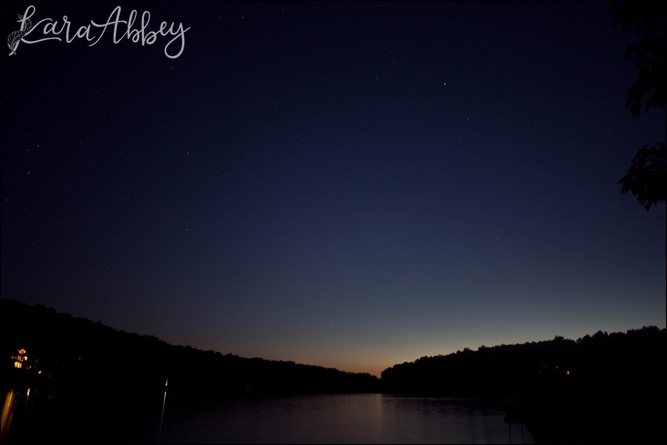 Night Photography Milky Way Stars at Deep Creek Lake, MD by Kara Abbey Photography