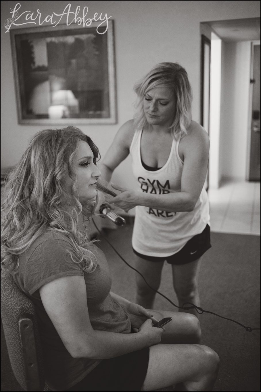 Romantic Summer Seven Springs Mountain Resort Wedding Hotel Getting Ready by Kara Abbey Photography in Irwin, PA