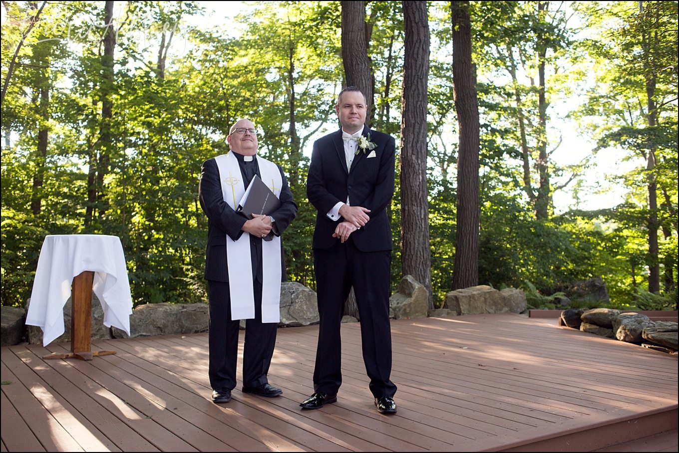 Romantic Summer Seven Springs Mountain Resort Wedding Ceremony at Meadowood by Kara Abbey Photography in Irwin, PA