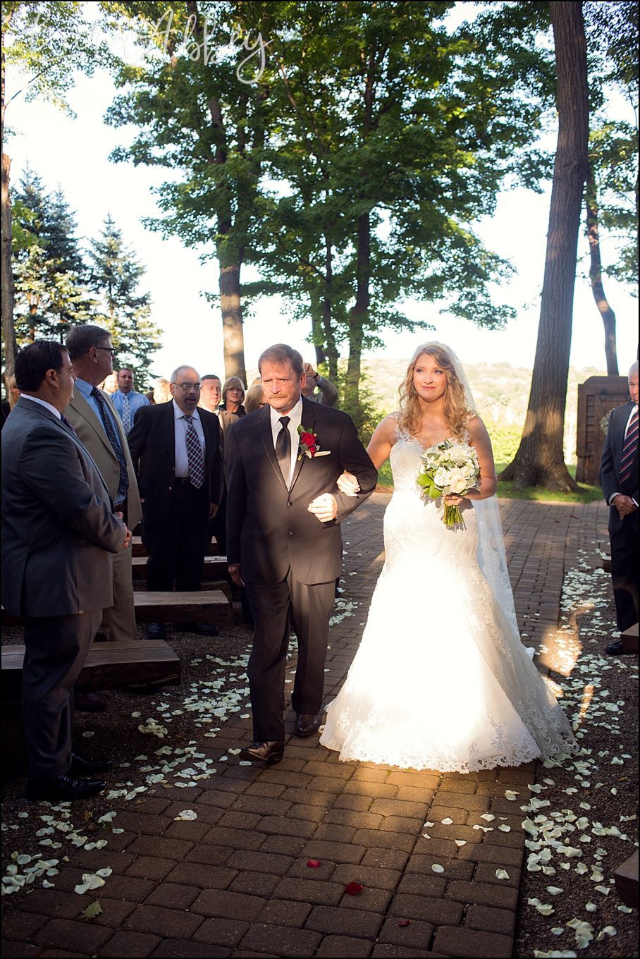 Romantic Summer Seven Springs Mountain Resort Wedding Ceremony at Meadowood by Kara Abbey Photography in Irwin, PA