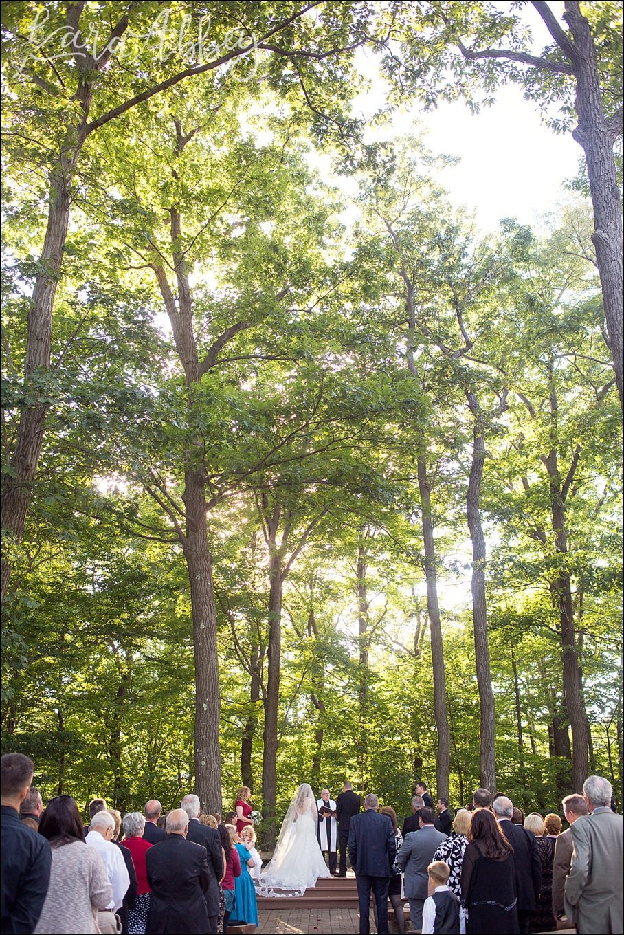 Romantic Summer Seven Springs Mountain Resort Wedding Ceremony at Meadowood by Kara Abbey Photography in Irwin, PA