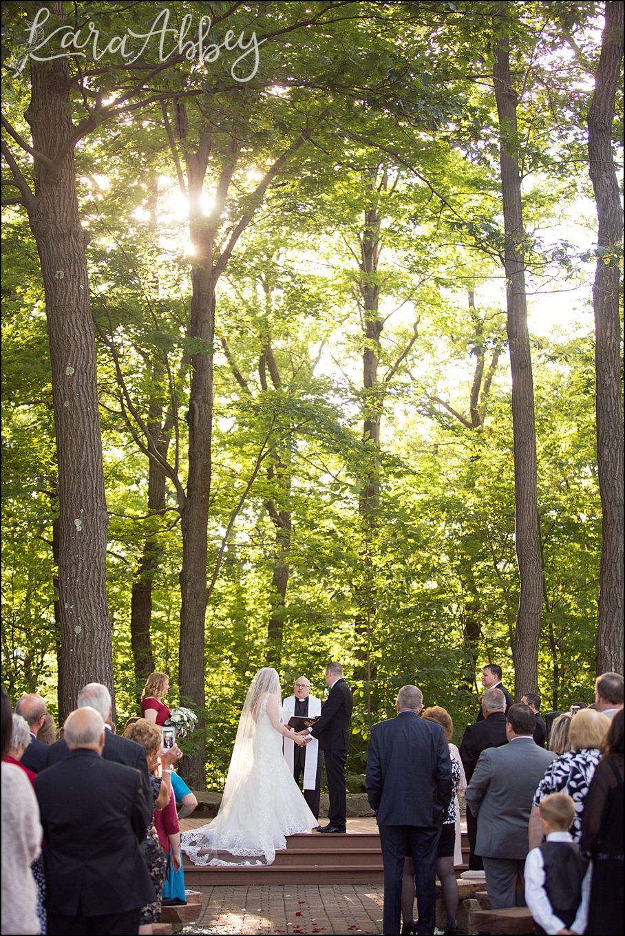 Romantic Summer Seven Springs Mountain Resort Wedding Ceremony at Meadowood by Kara Abbey Photography in Irwin, PA