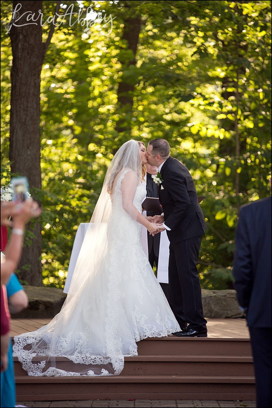 Romantic Summer Seven Springs Mountain Resort Wedding Ceremony at Meadowood by Kara Abbey Photography in Irwin, PA