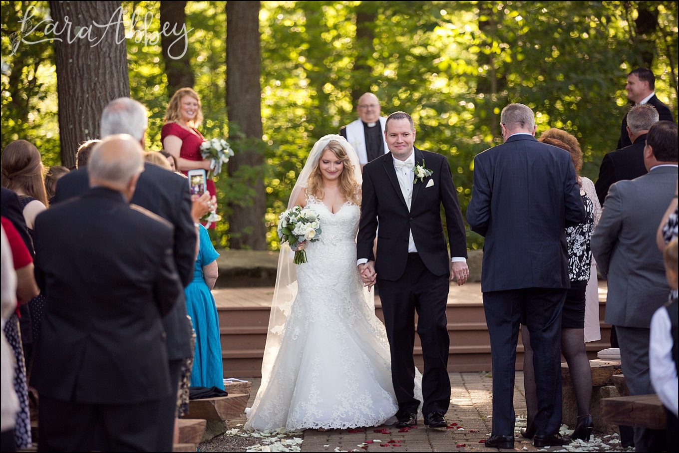 Romantic Summer Seven Springs Mountain Resort Wedding Ceremony at Meadowood by Kara Abbey Photography in Irwin, PA