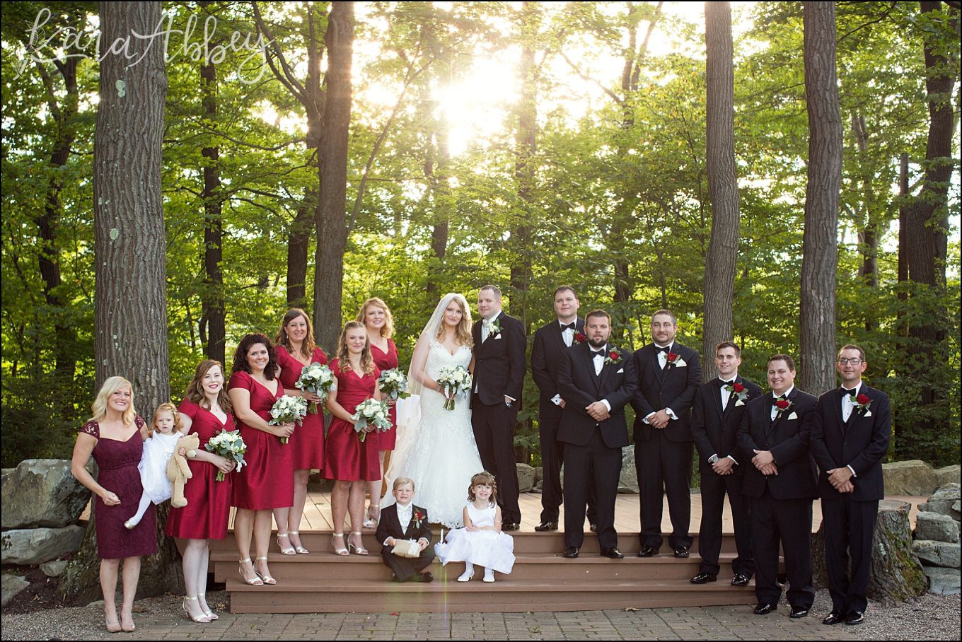 Romantic Summer Seven Springs Mountain Resort Wedding Ceremony at Meadowood by Kara Abbey Photography in Irwin, PA