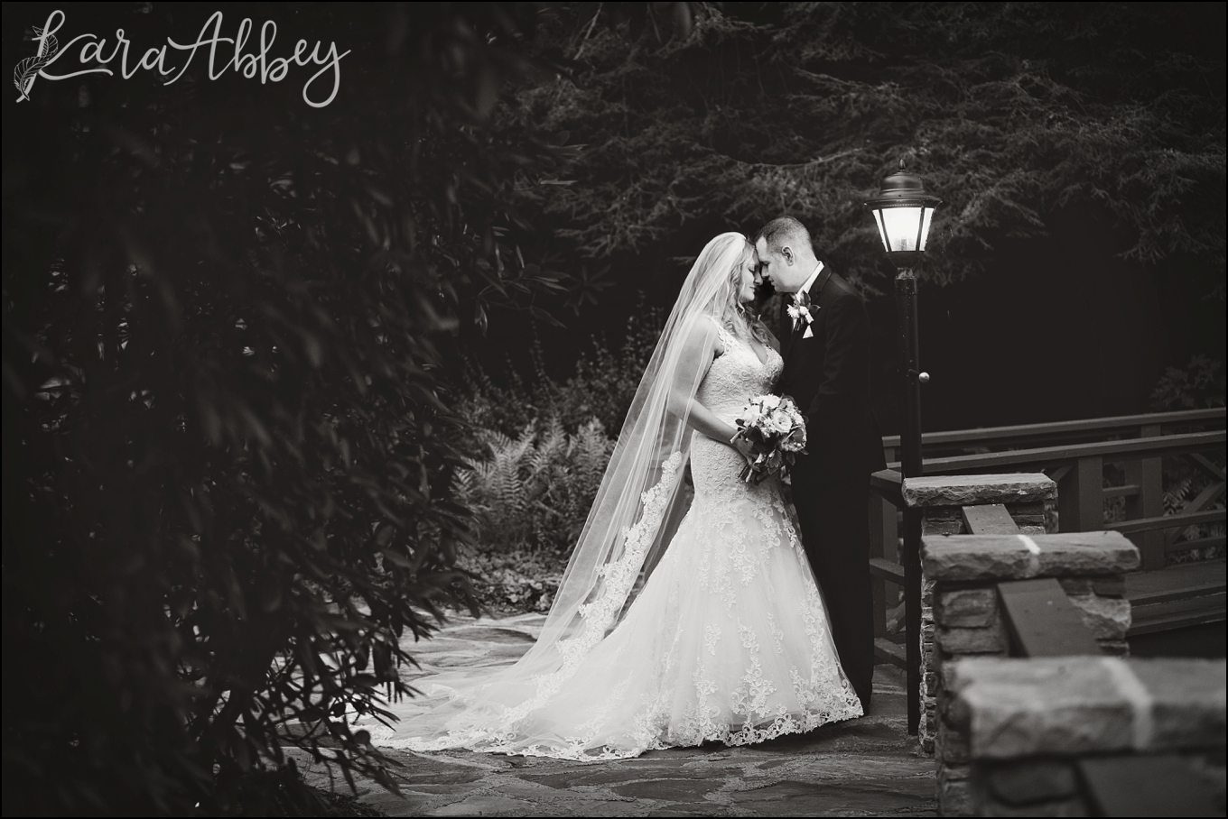 Romantic Summer Seven Springs Mountain Resort Wedding Portraits at Fin 'n Feather by Kara Abbey Photography in Irwin, PA