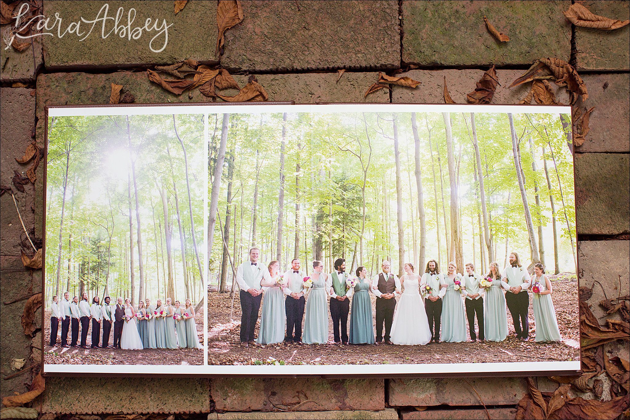 Luxury Wedding Albums by Kara Abbey Photography in Irwin, PA