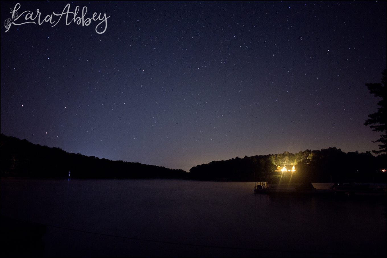 Night Photography of the Stars at Deep Creek Lake, MD by Kara Abbey Photography in Irwin, PA