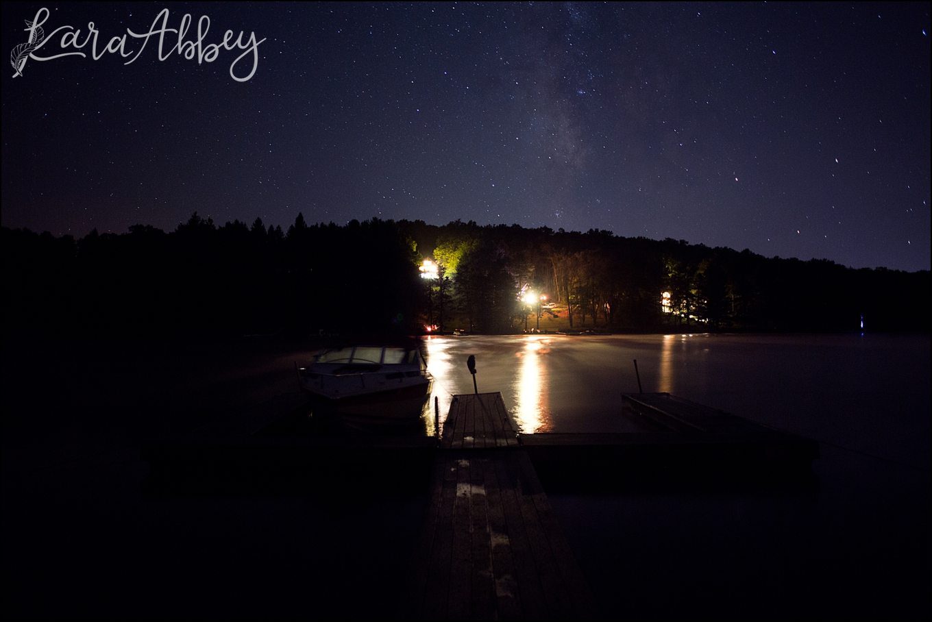 Night Photography of the Stars at Deep Creek Lake, MD by Kara Abbey Photography in Irwin, PA