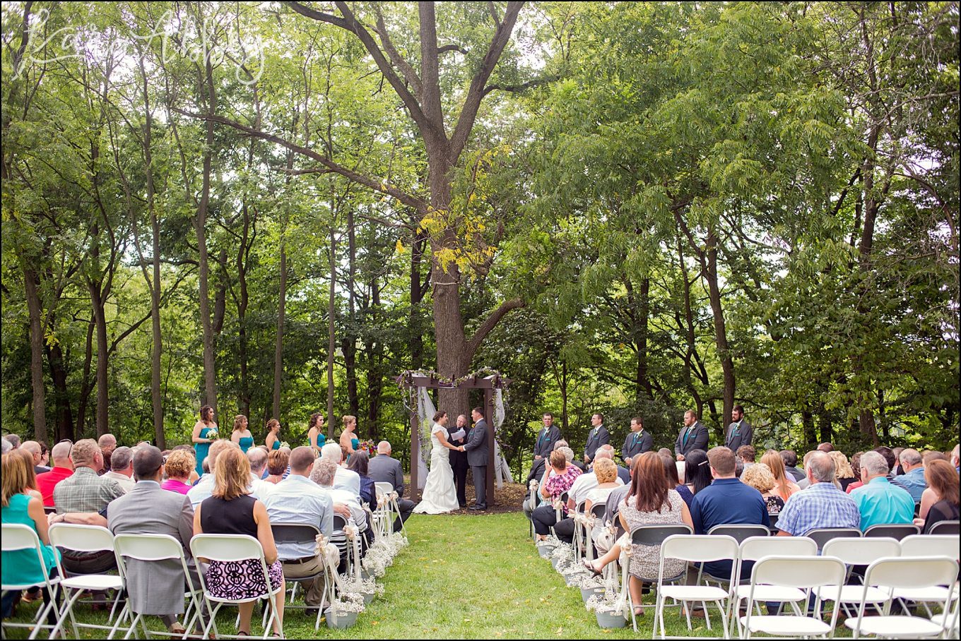 Summer Outdoor Grovedale Winery Wyalusing, PA Wedding Ceremony by Kara Abbey Photography in Irwin, PA