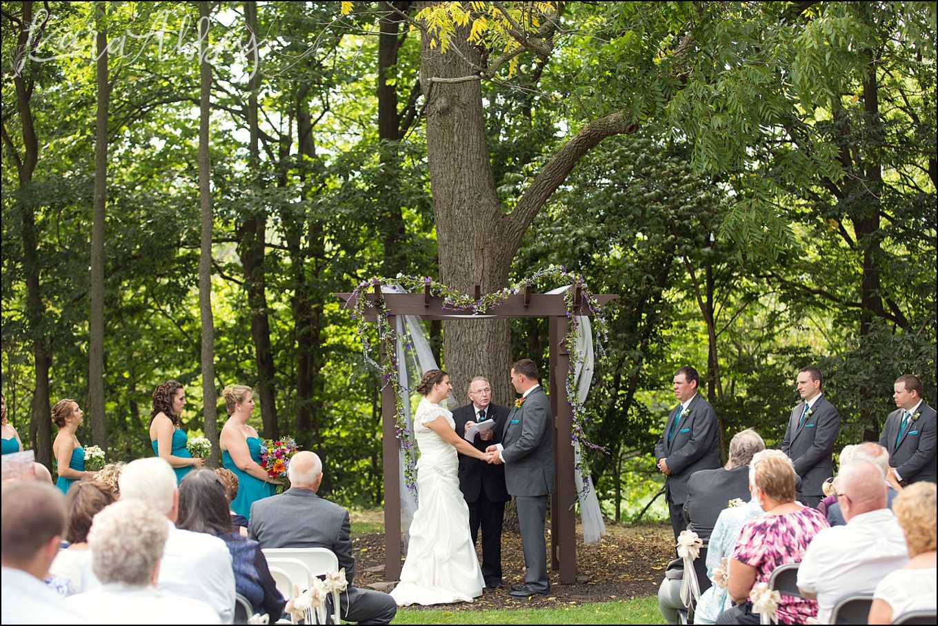 Summer Outdoor Grovedale Winery Wyalusing, PA Wedding Ceremony by Kara Abbey Photography in Irwin, PA