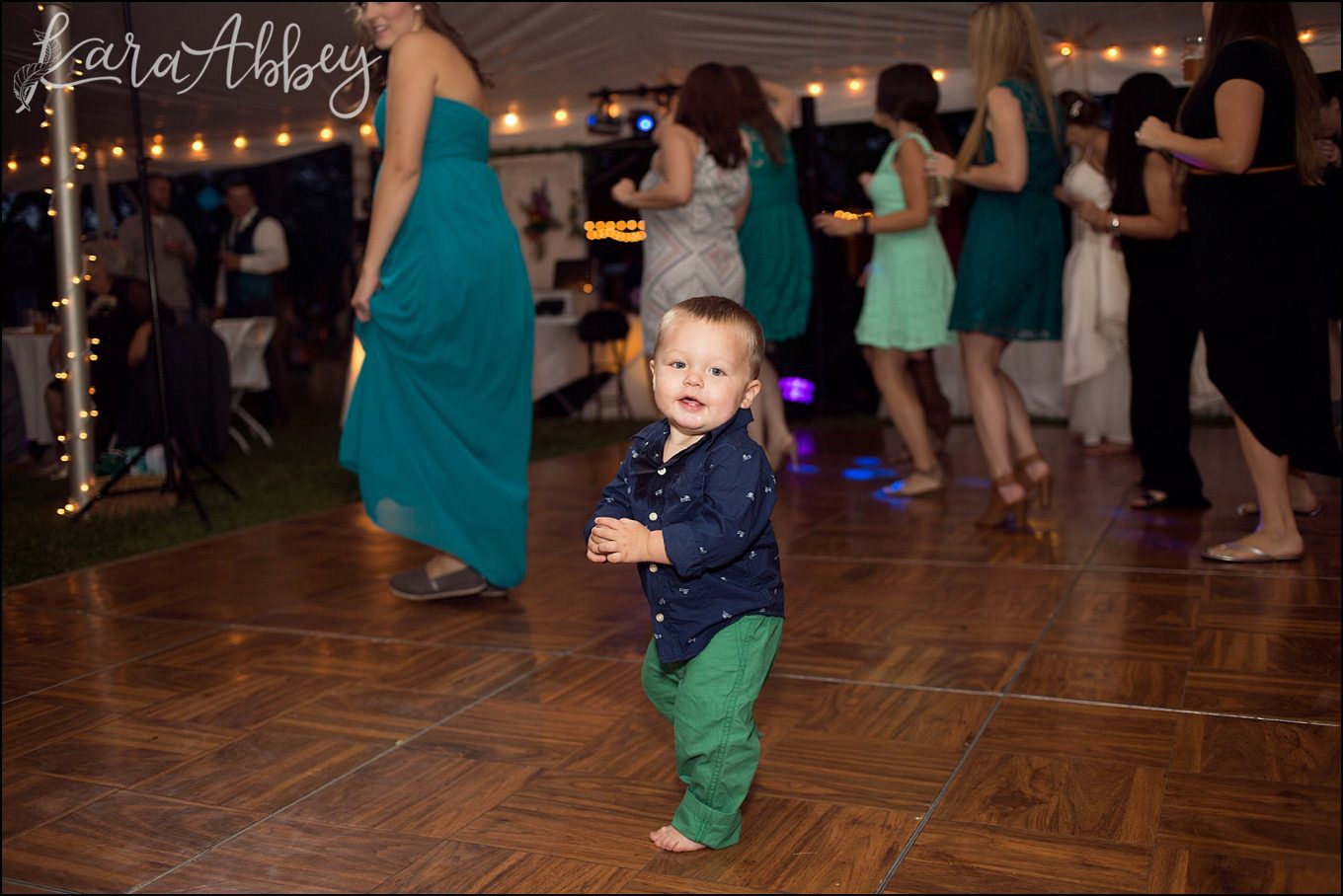 Summer Outdoor Grovedale Winery Wyalusing, PA Wedding Reception Dance by Kara Abbey Photography in Irwin, PA