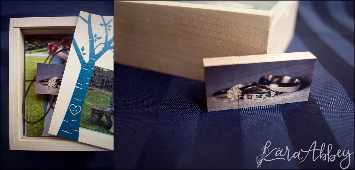 Wedding Photography Products Custom USB & Wooden Box - by Kara Abbey Photography in Irwin, PA