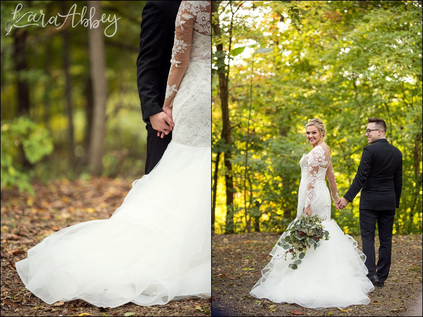 Burgundy & Fall Inspired Romantic & Happy Wedding Portraits | by Kara Abbey Photography in Irwin, PA
