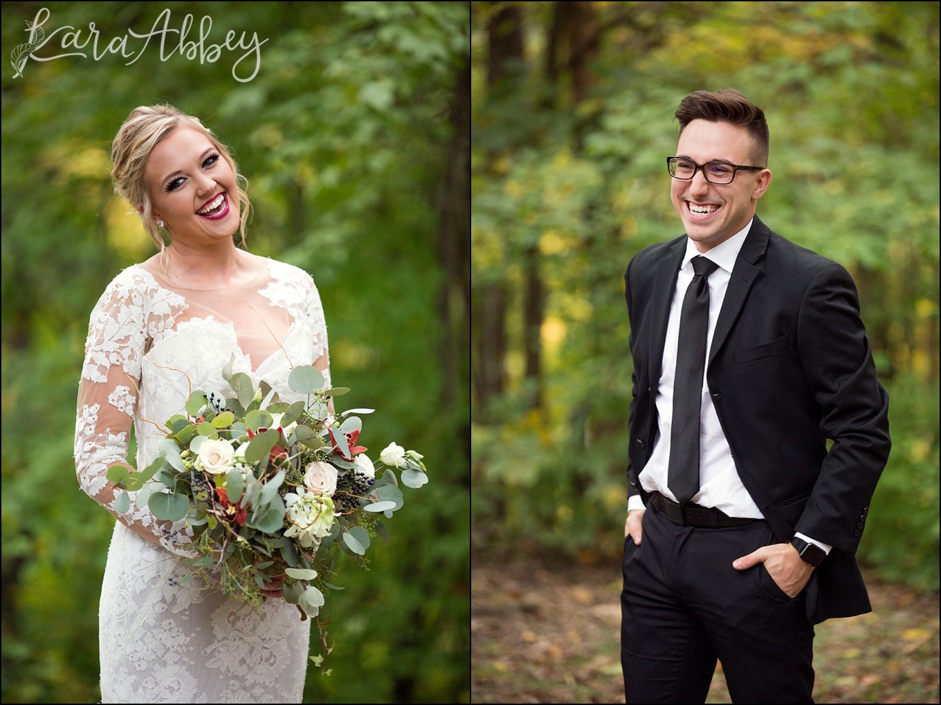 Burgundy & Fall Inspired Romantic & Happy Wedding Portraits | by Kara Abbey Photography in Irwin, PA