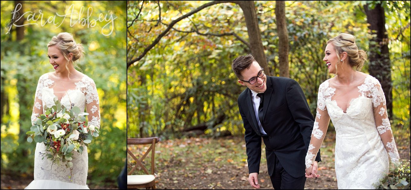 Burgundy & Fall Inspired Romantic & Happy Wedding Portraits | by Kara Abbey Photography in Irwin, PA