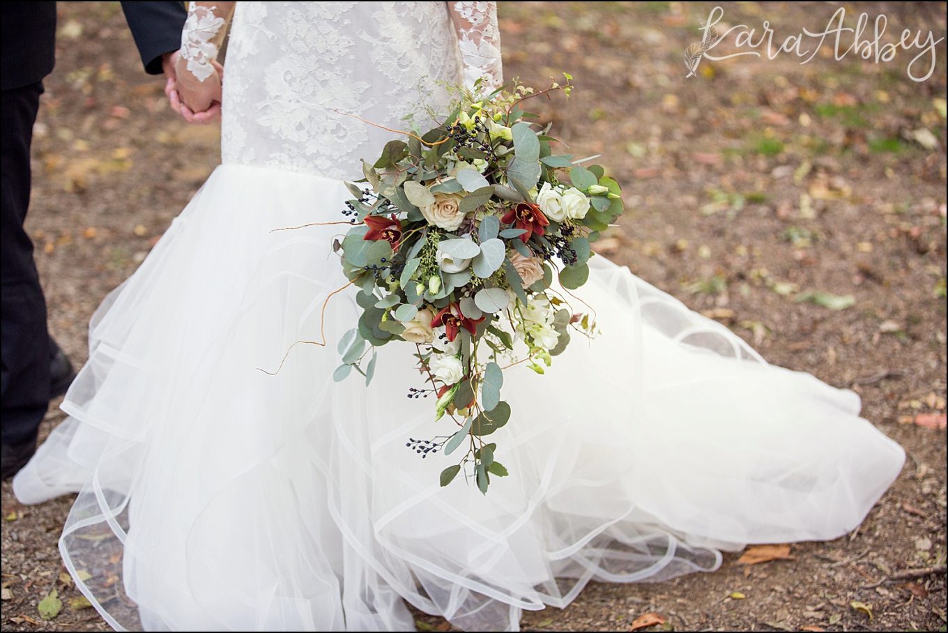 Burgundy & Fall Inspired Wedding Bouquet by Blooms Florist | by Kara Abbey Photography in Irwin, PA