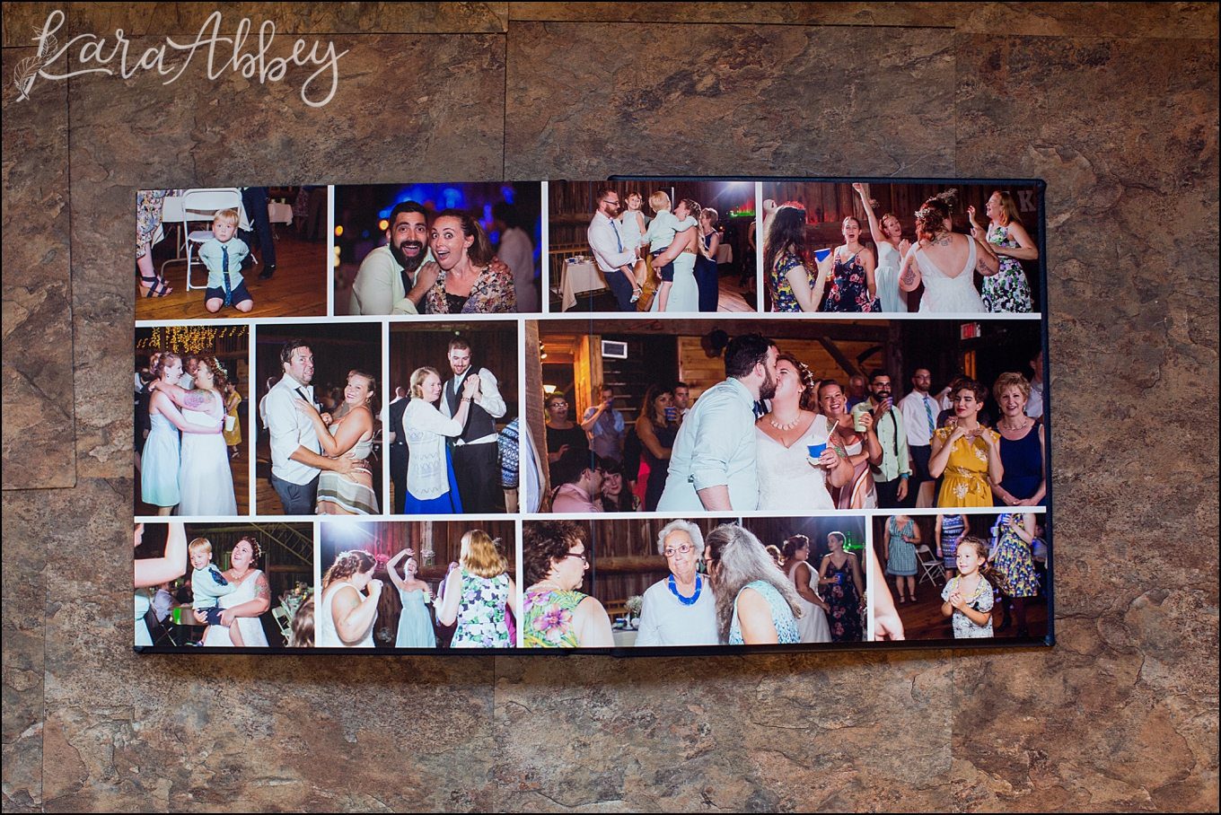Beautiful Midnight Blue Heirloom Wedding Album by Kara Abbey Photography in Irwin, PA