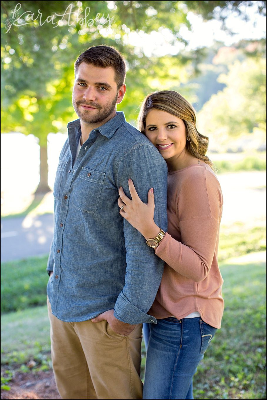 Irwin, PA Engagement Photographer - Bright Summer Evening Love Session by Kara Abbey Photography