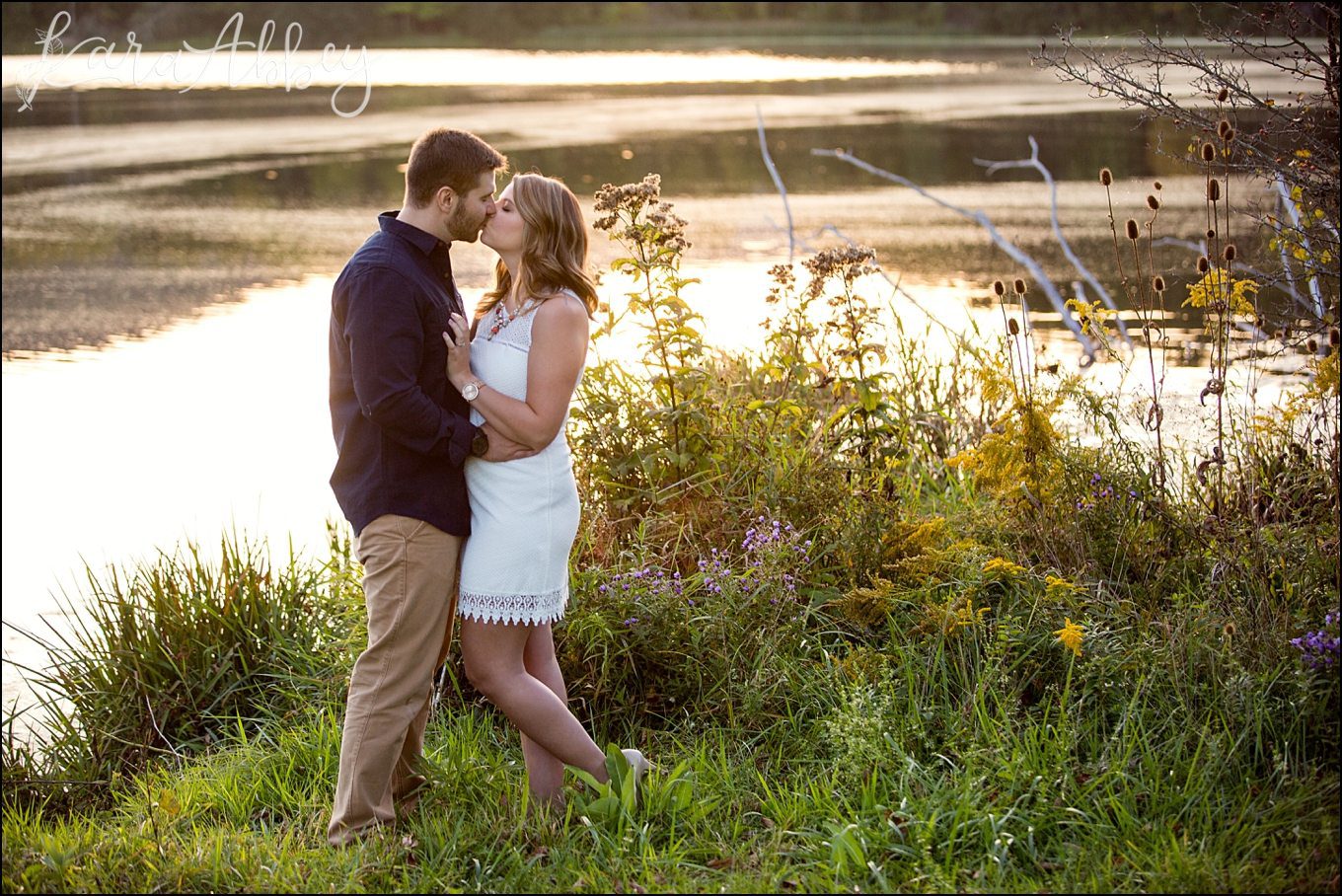 Irwin, PA Engagement Photographer - Bright Summer Evening Love Session by Kara Abbey Photography
