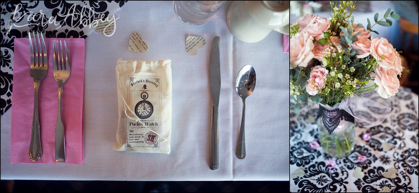 Sherlock Themed Bridal Shower at Tomasso's in Waverly, NY
