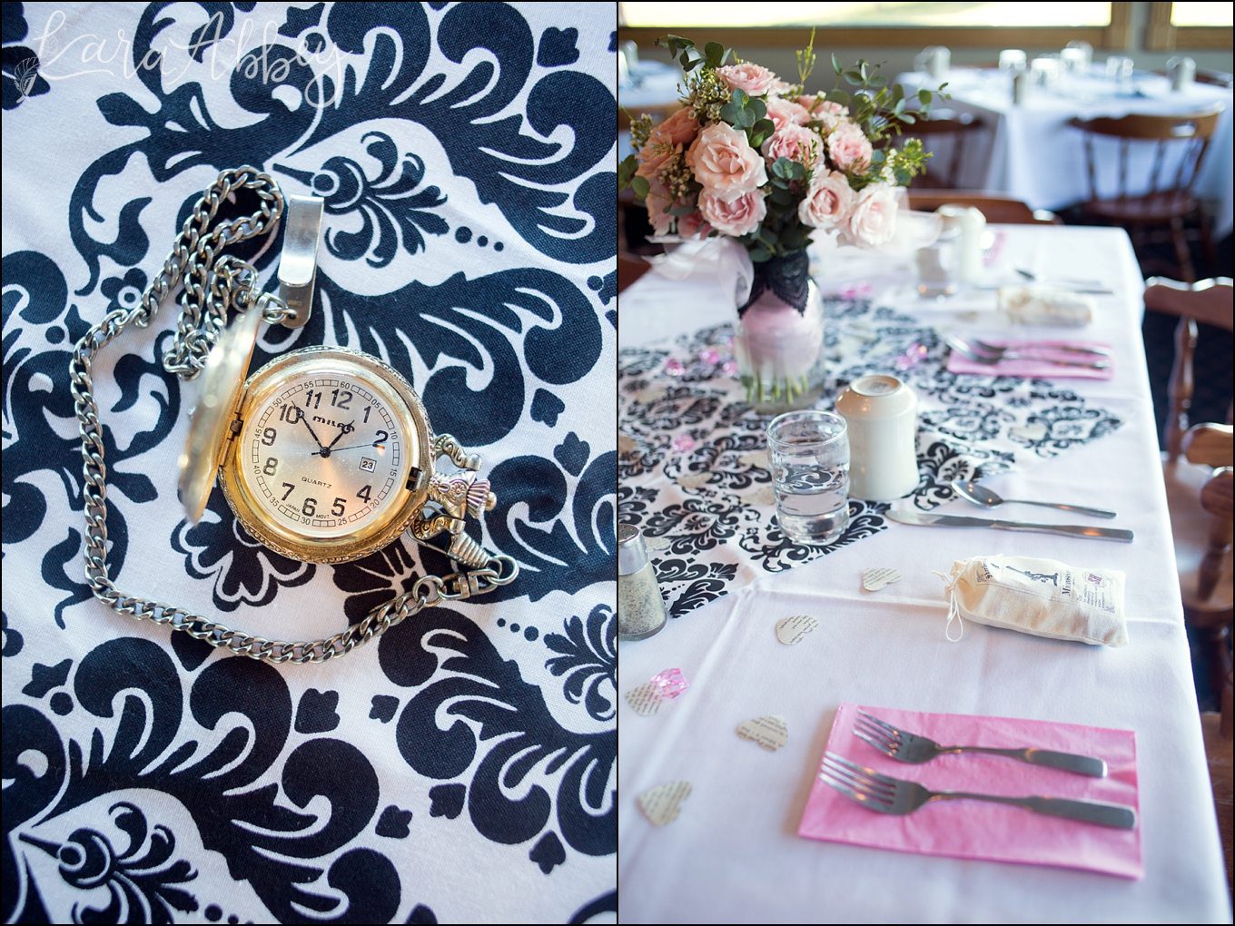 Pink & Black Sherlock Inspired Bridal Shower by Kara Abbey Photography in Irwin, PA