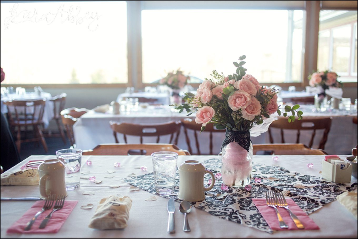 Pink & Black Sherlock Inspired Bridal Shower by Kara Abbey Photography in Irwin, PA