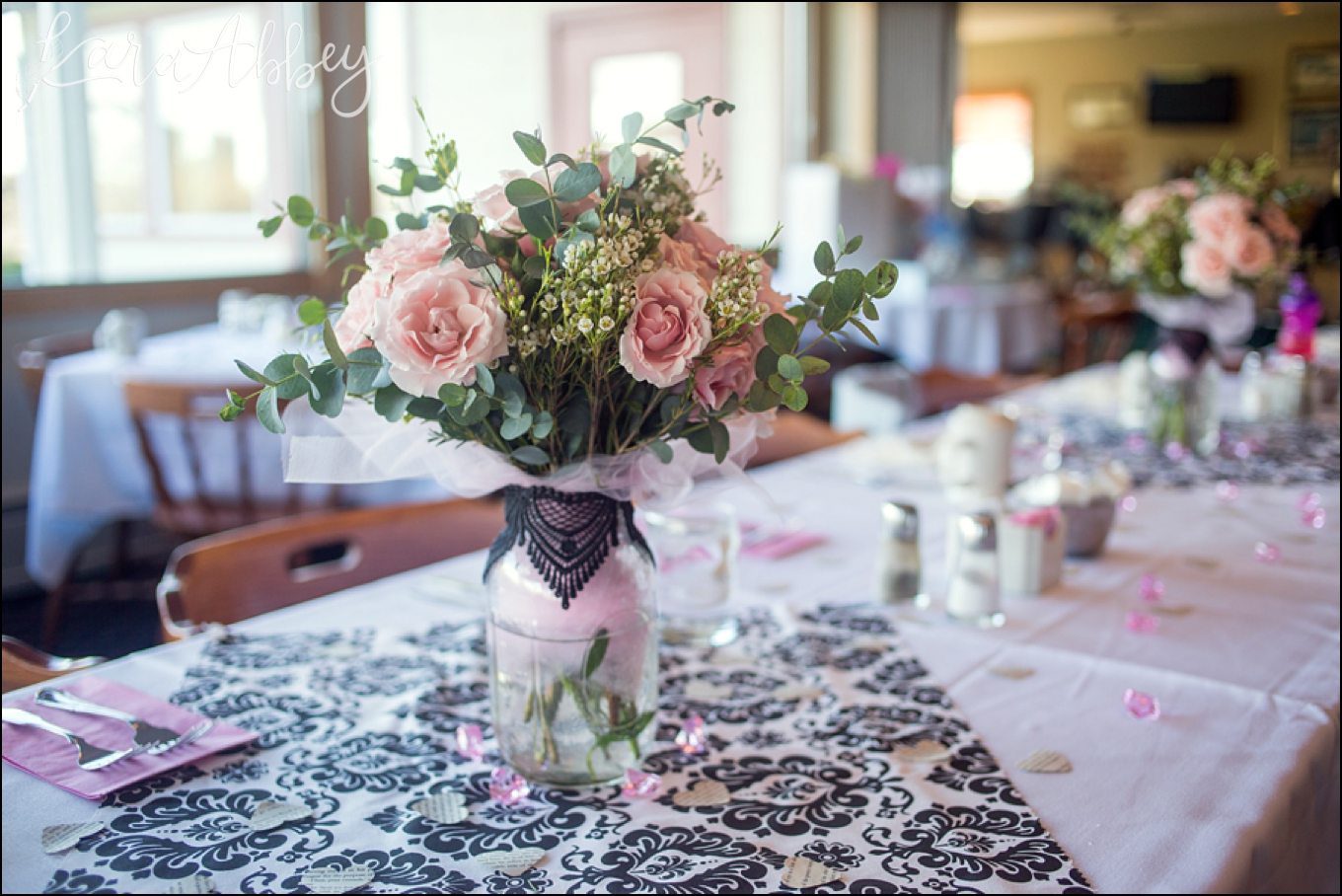 Pink & Black Sherlock Inspired Bridal Shower by Kara Abbey Photography in Irwin, PA