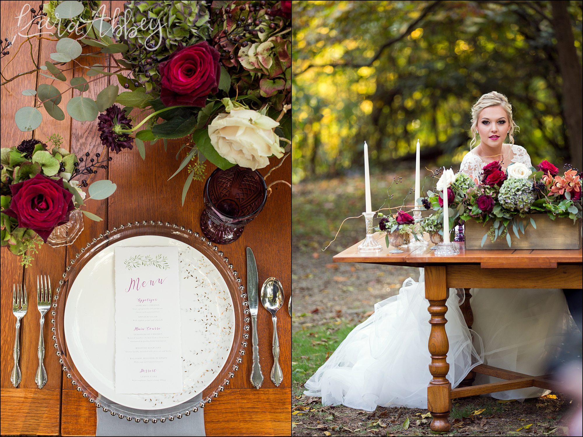 Romantic Fall Bridal Portrait by Irwin, PA Wedding Photographer