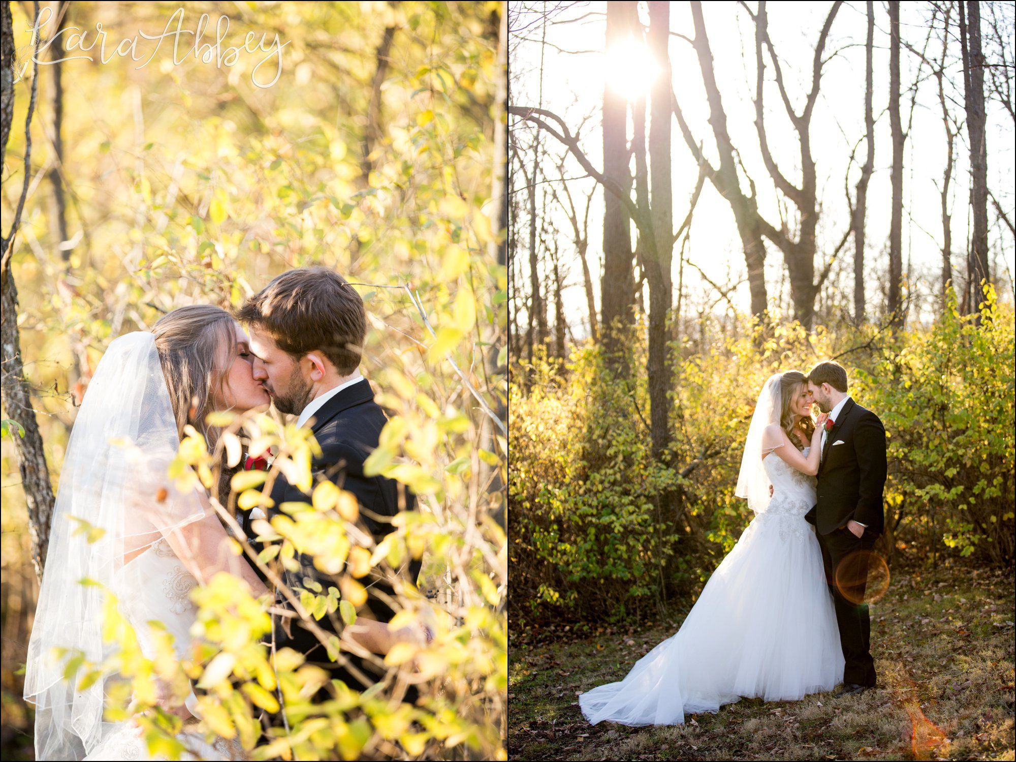 Golden Fall Afternoon Wedding Portraits in Altoona, PA
