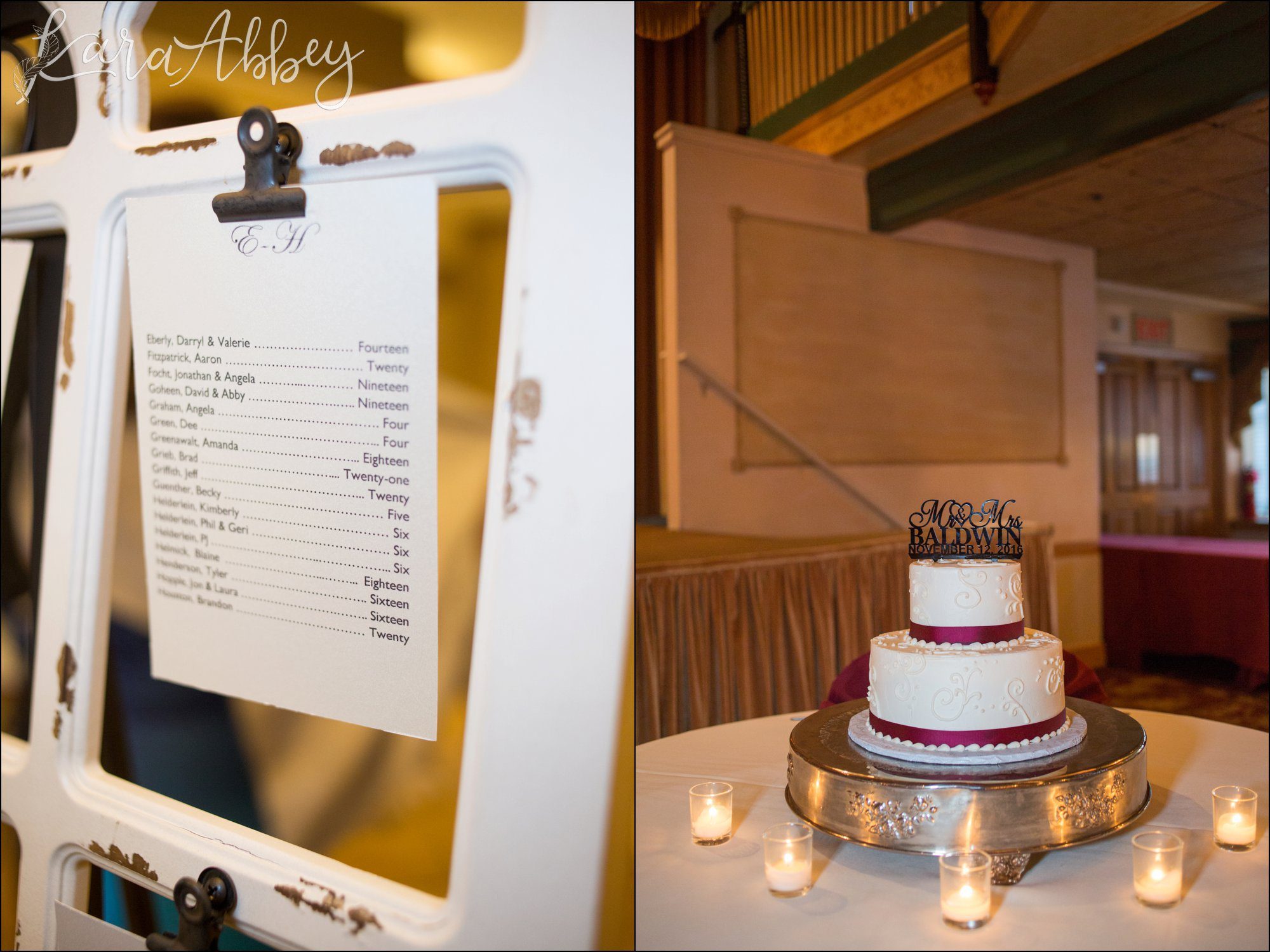Casino at Lakemont Park in Altoona, PA Wedding Reception