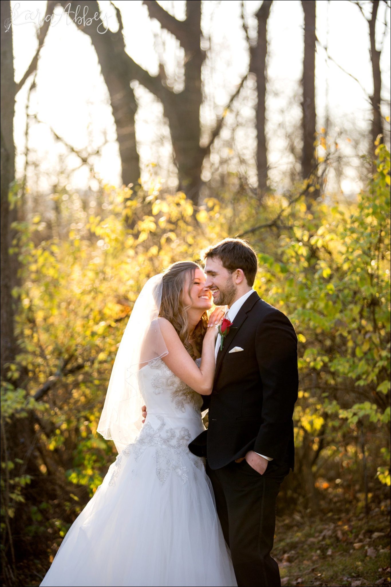 Golden Fall Afternoon Wedding Portraits in Altoona, PA