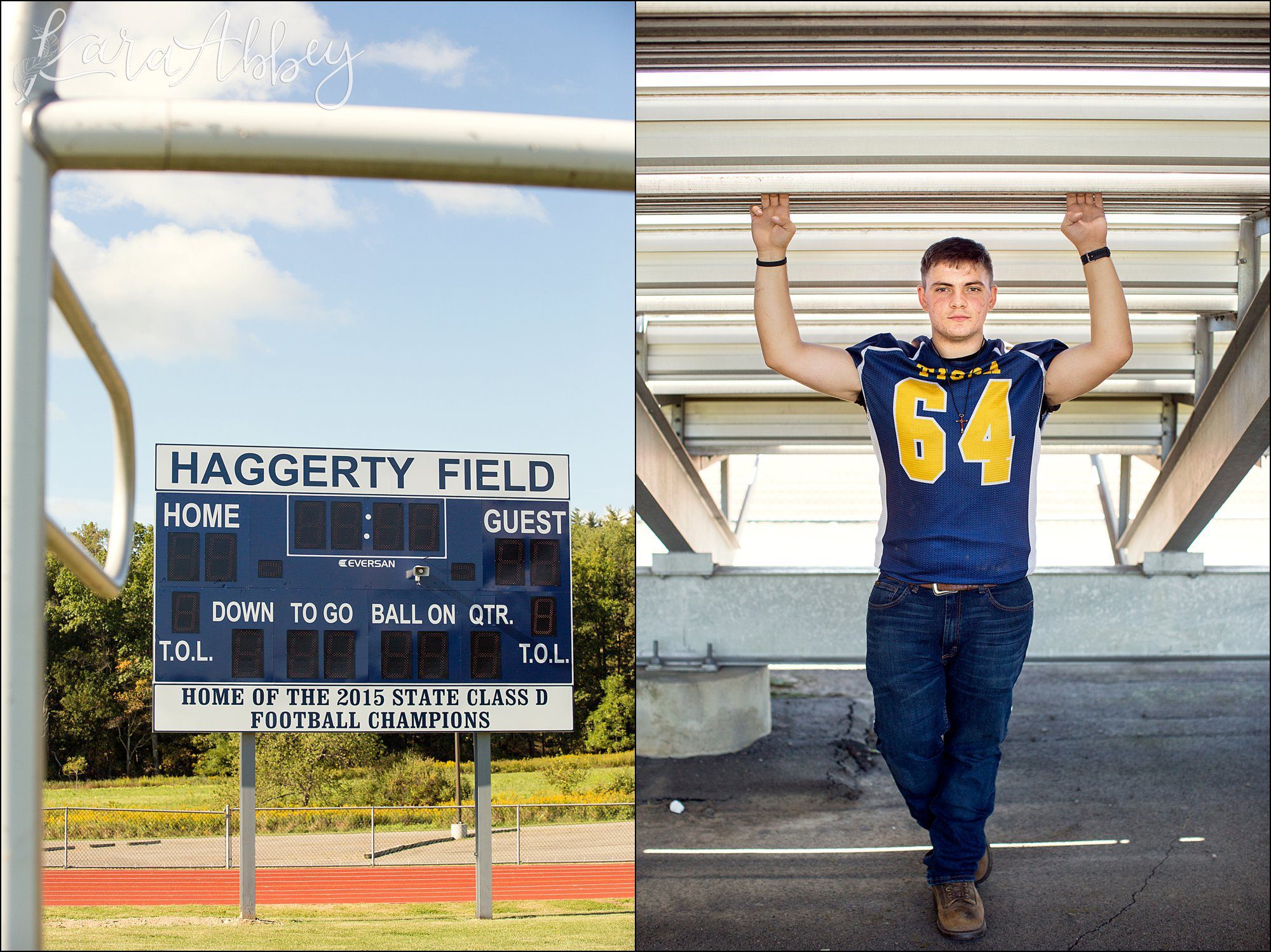 Football Player Senior Portrait