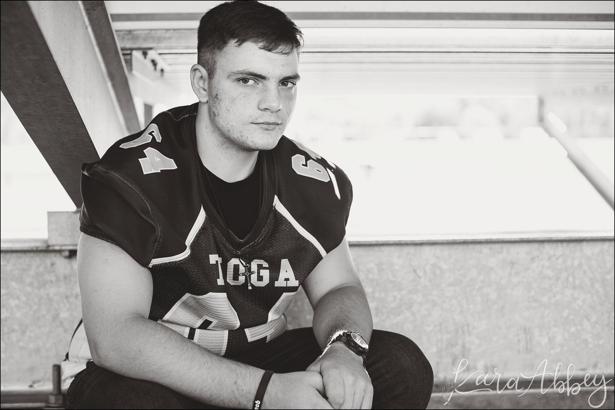 Football Player Senior Portrait