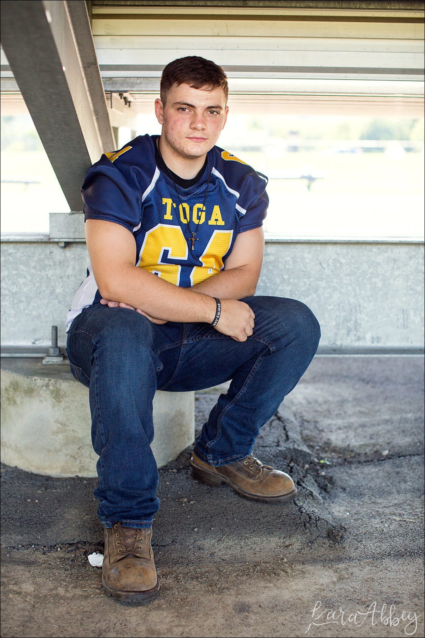 Football Player Senior Portrait