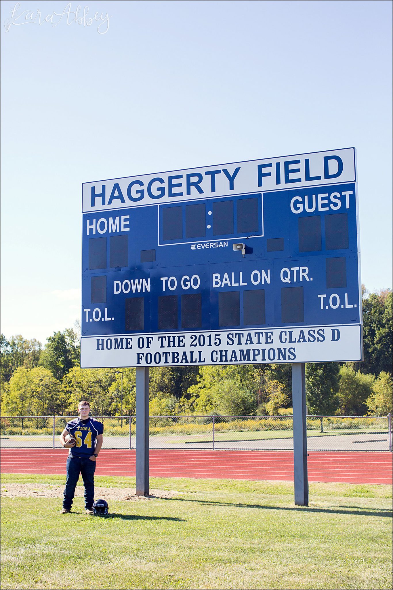 Football Player Senior Portrait
