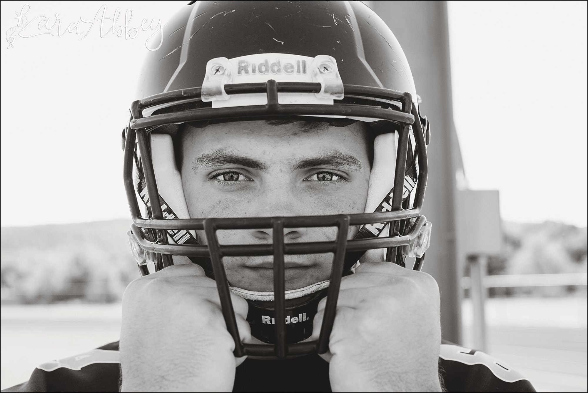 Football Player Senior Portrait