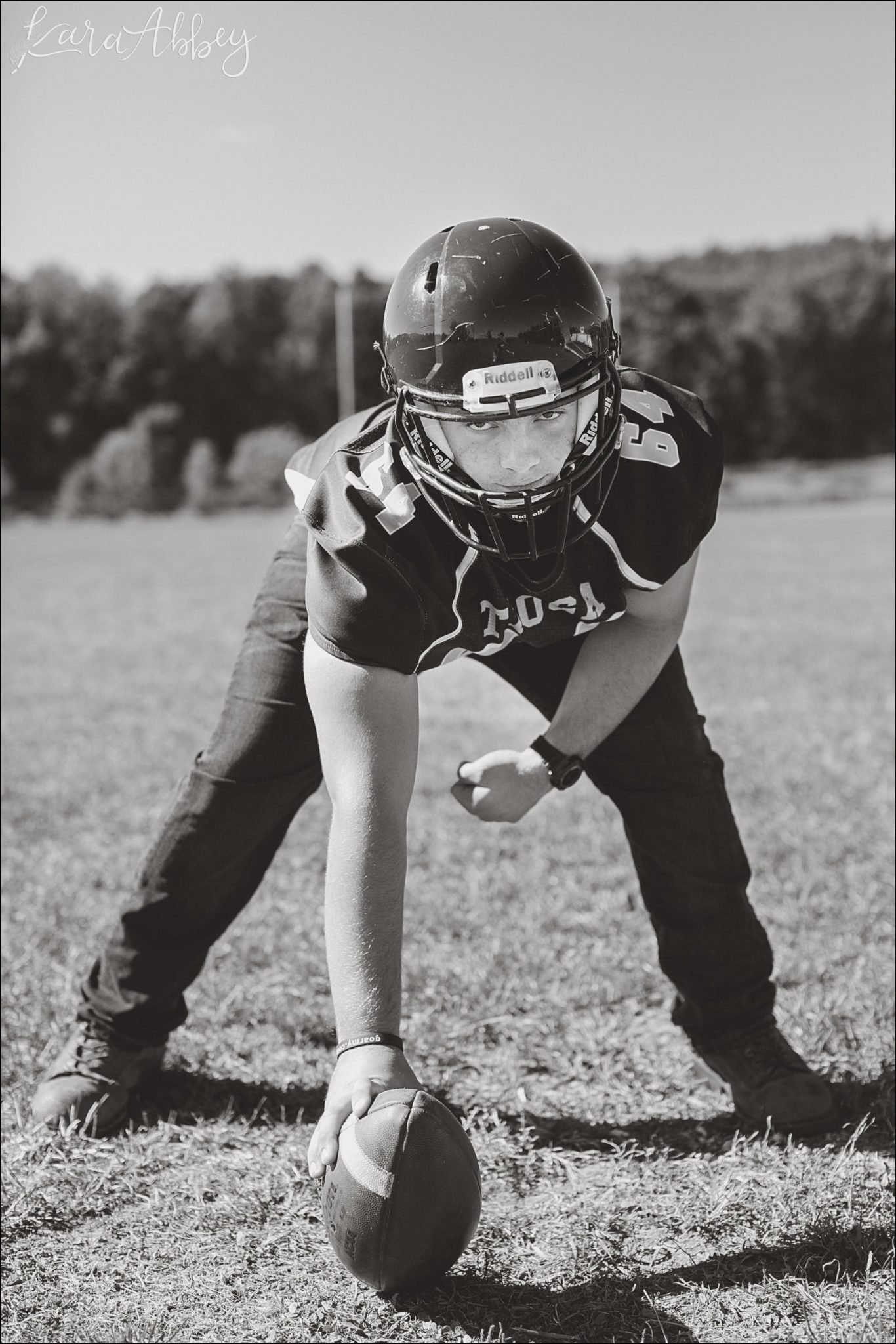 Football Player Senior Portrait