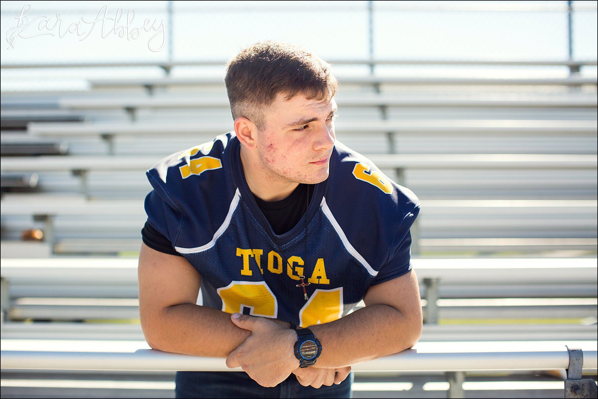 Football Player Senior Portrait