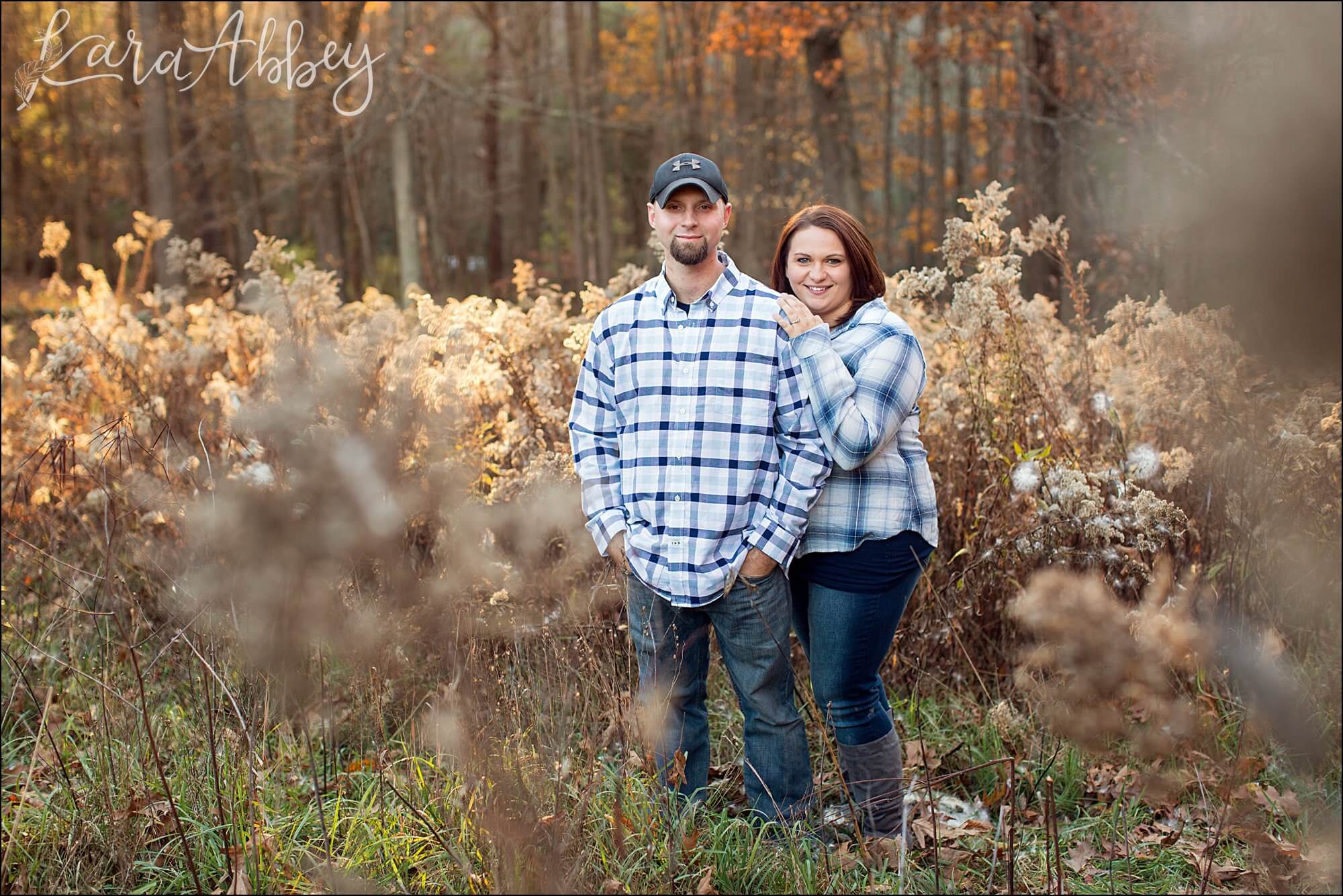 Fall Woods Engagement Photos by Irwin, PA Wedding Photographer