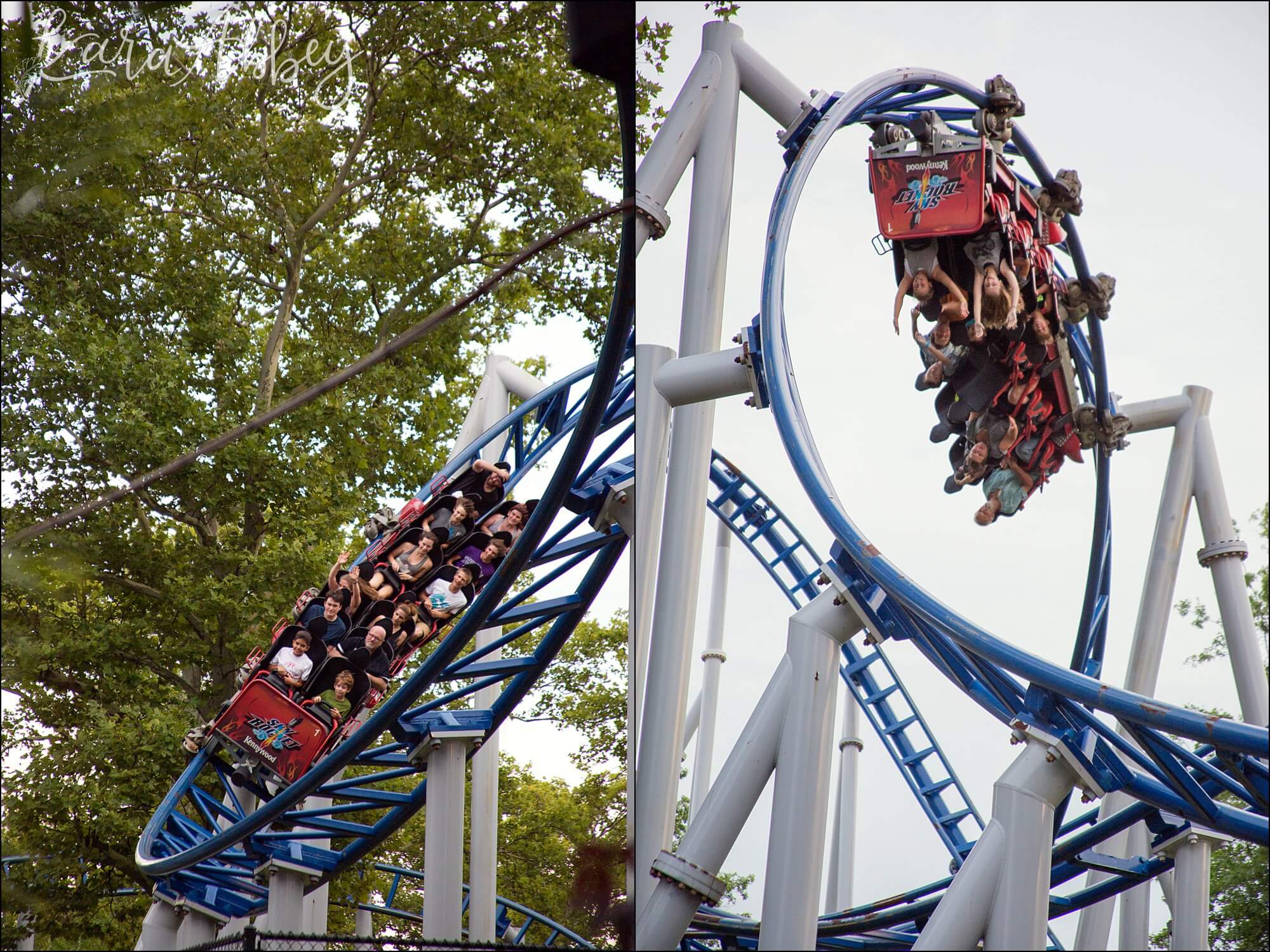 Skyrocket Roller Coaster at Kennywood Park in Pittsburgh, PA